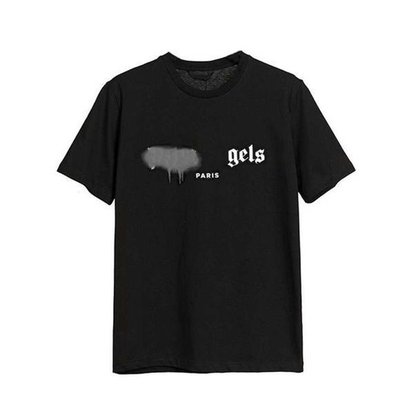 

designer pa t shirt luxury brand clothing shirts spray heart letter cotton short sleeve spring summer tide mens womens tees opxk, White;black