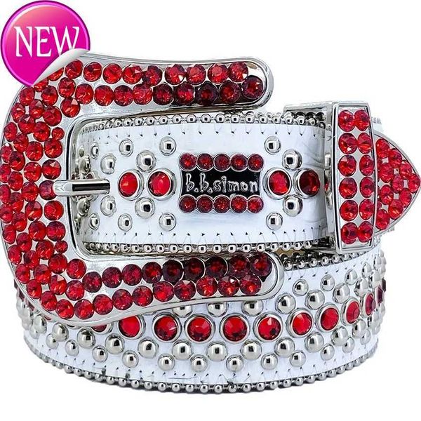 

designer bb belt simon belts for men women shiny diamond belt black blue white multicolour with bling rhinestones as gift dld55, Silver