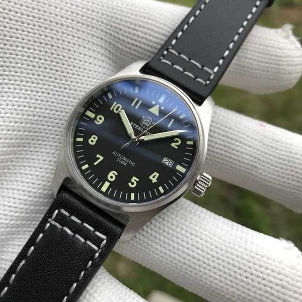 

designer watch iwc pilot movement watches hidz motre prx santos uhr superclone military man 316l xiaofei refined steel, Slivery;golden
