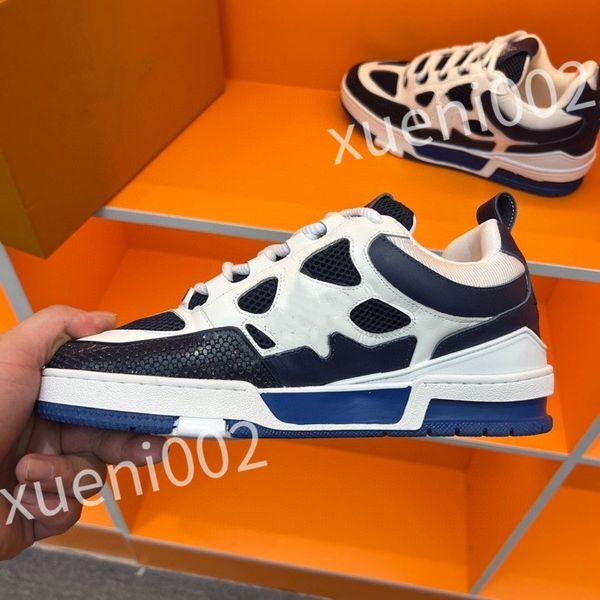 

designer casual shoes men women sneakers technical fabric breathable shoes chunky rubber sole walking party shoes, Black