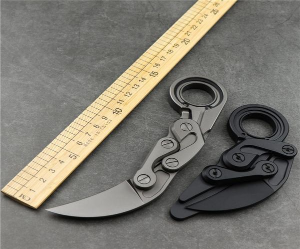 

m390 steel mechanical claw knife outdoor camping portable knife tc4 titanium alloy handle high hardness sharp selfdefense edc too9151488