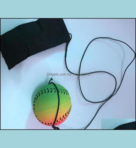 

whole baseball and softball toys new arrival random 5 style fun bouncy fluorescent rubber ball wrist band drop delivery 2021 b5876626