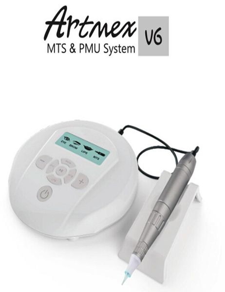 

artmex v6 digital semi permanent makeup mts pmu system with pen stand derma pen eyebrow lip tattoo pen2018913