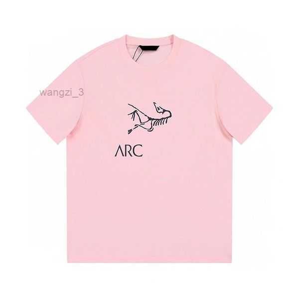 

designer t-shirt letter print women's brand short-sleeved cotton 2023ss trend round neck loose arcterys high street 3tih 1 6suu, White;black