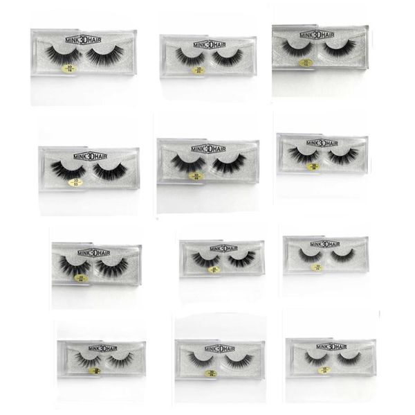 

3d mink eyelashes false eyelash thick handmade natural long fake eyelashes cross faux eye makeup for women7398794