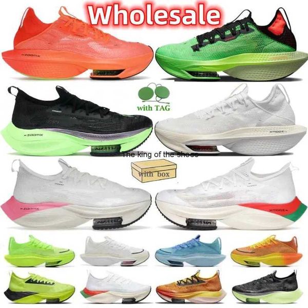 

running shoes pegasus zoomx zooms alpha next% 2 ekiden scream green fly marathon green orange grey outdoor sneakers with box