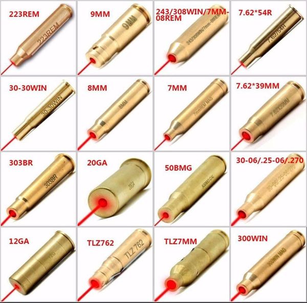 

20 style tactical red laser bore sight brass scopes boresight cartridge brass boresighter s scope hunting optics sighter7626443