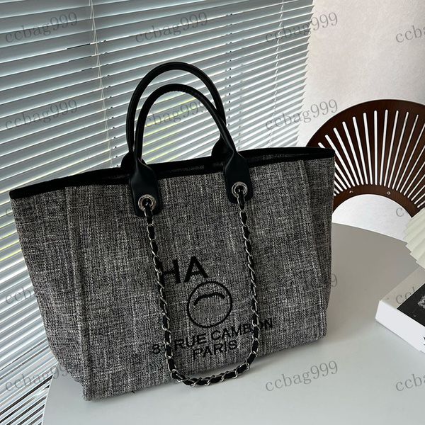 

womens beach bag oversized shopping bag tote canvas printed matelasse chain shoulder bag canvas luxury designer classic travel bags mommy ba