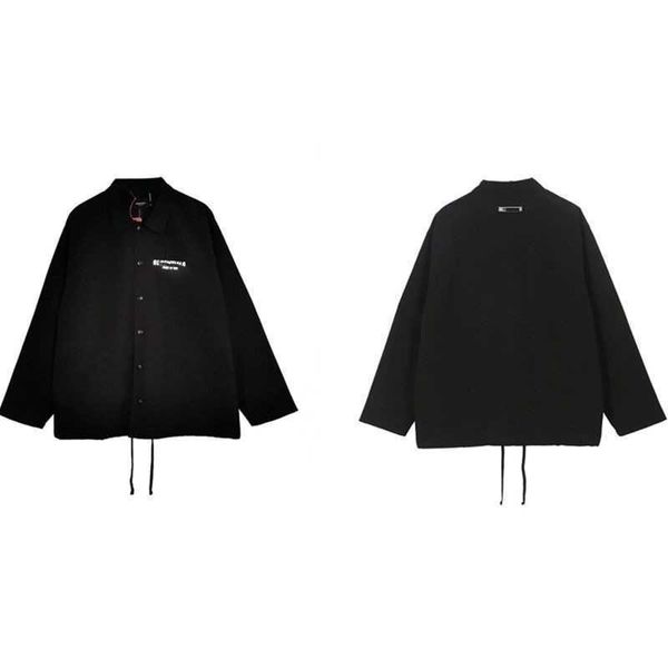 

zhang youzhi fo g esssntiass coat 3m reflective coach jacket windbreaker men's and women's couple fashion brand, Black;brown