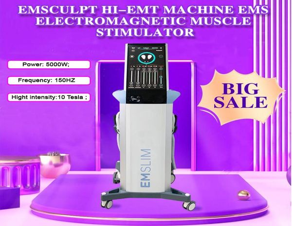 

2021 latest emslim machine ems hiemt sculpt ems electromagnetic muscle stimulation fat burning shaping hiemt beauty equipment4600756