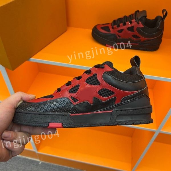 

luxurys men's trainers designer man's casual shoes quality men lace-up sneakers outdoor runing sport shoe fashion mens basketball, Black