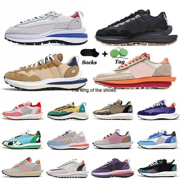 

2021 fashion sacais x vaporwaffle pegasus ldv waffle running shoes mens womens daybreak dark iris sesame blue void black gum sail white off