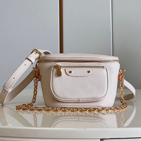 

designer mini bumbag calfskin fanny pack 17cm luxury shoulder bag high imitation crossbody bag with box zl242-2