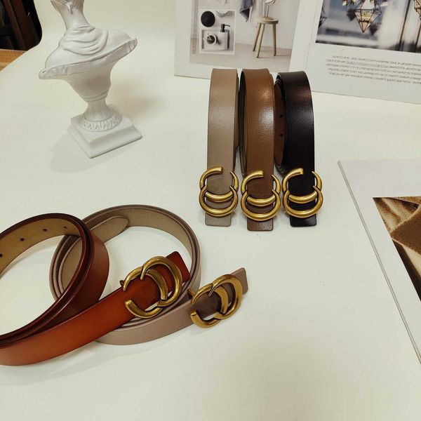 

designer belt vintage pin needle buckle designers beltss classic solid color gold letter belts for women 8 color width 3.0 cm size 95-115 ca, Black;brown