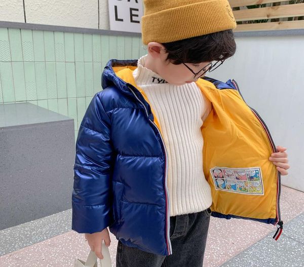 

2020 new children039s down jacket medium and large children small silver men space thickened small and medium children baby boy3840059, Blue;gray