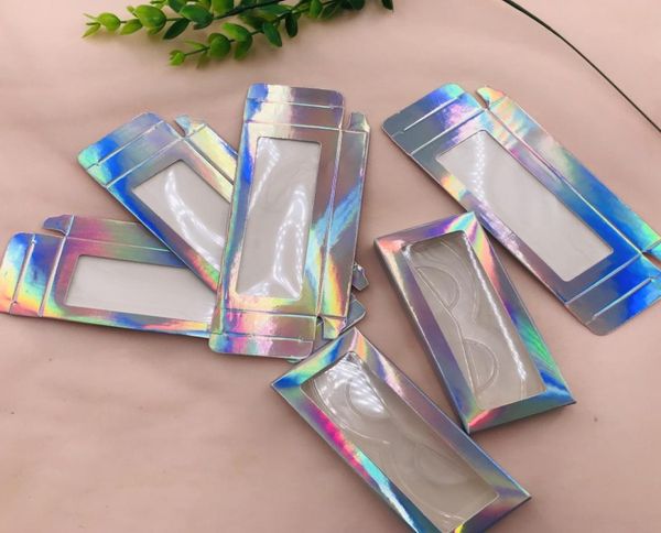 

mink lashes boxes holographic lashes packing can be custom private label whole clear trays lashes box1134544