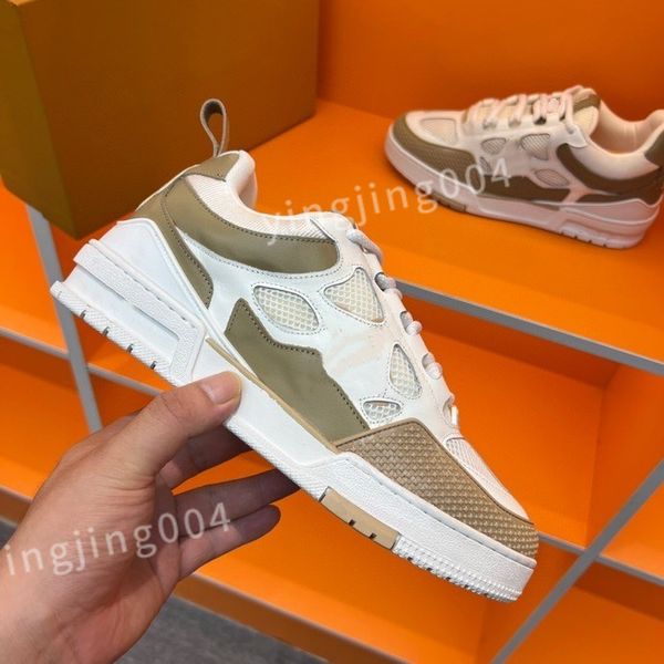 

new luxury men's trainers designer man's casual shoes quality men lace-up sneakers outdoor runing sport shoe fashion mens basketba, Black