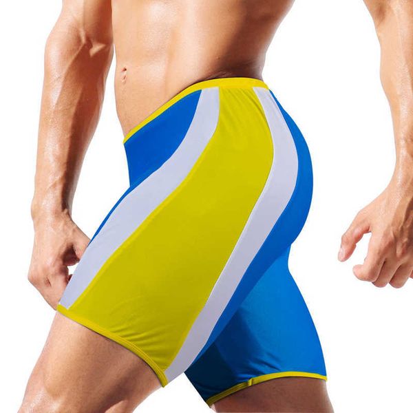 

men's swimwear summer mens sport beach swim surfing board shorts quick dry five points swimwear trunks nylon breathable patchwork under