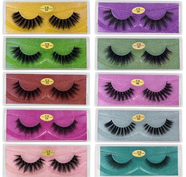 

3d mink eyelashes cs series mink lash 10 styles 3d mink lashes natural thick fake eyelashes makeup false lashes extension dhl 9473757