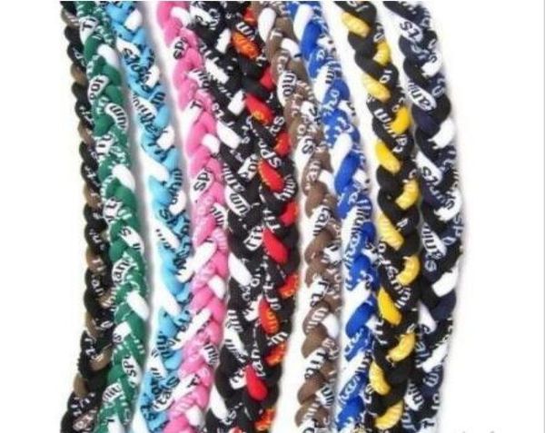 

titanium sport accessories weaves germanium titanium 3 ropes necklace 20quot 22039039 ionic sports baseball softball3170201