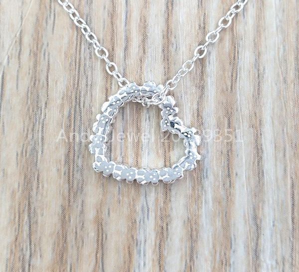 

san valentien heart necklace in silver authentic 925 sterling silver pendants fits european bear jewelry style gift andy jewel 9153392724