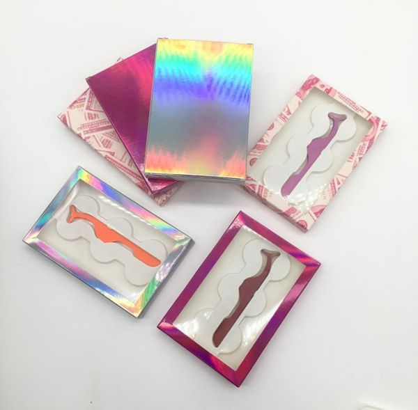 

whole 3pairs 5pairs soft paper lashes book for false mink eyelashes with tweezers private label empty lash boxes9745457
