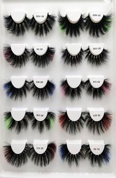 

colorful eyelashes 3d color eye lashes natural long colors eyelash dramatic makeup fake lash party colored eyelash for cosplay hal6179934