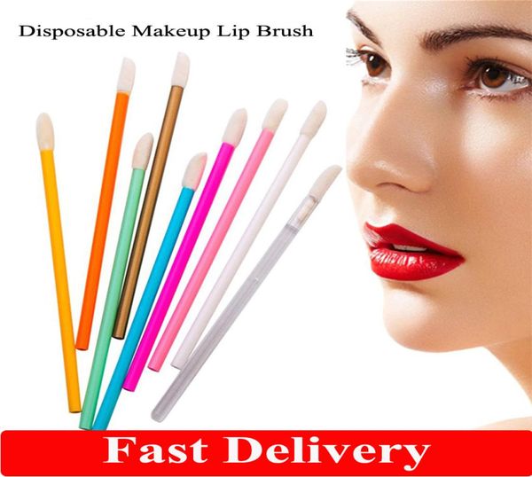 

fast delivery 50pcs disposable cosmetic makeup lip brush lipstick lip glossy wands pen cleaner applicator eyeshadow lip gloss brus7938126