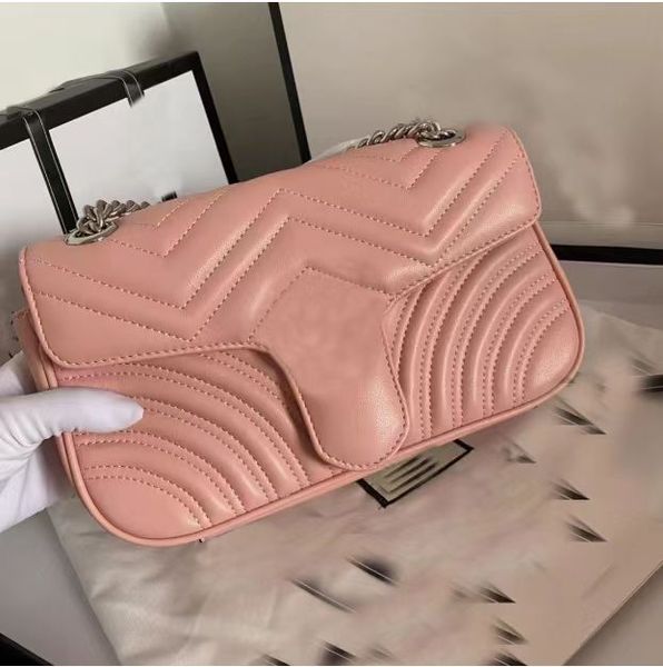 

chain crossbody bag luxury designer women's fashion shoulder bag ophidia totes love sealed fashion marmont leather purse shopping bag 4