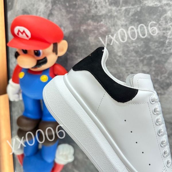 

new luxury designers sneaker casual shoes sole white black leather womens mens high-quality flat lace up trainers sneakers size 35-46