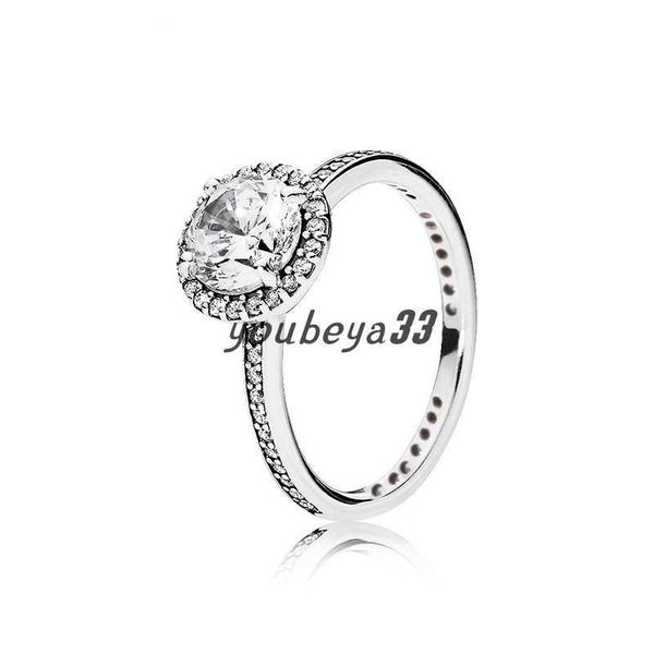 

real 925 sterling silver cz diamond ring with original box set fit pandora style wedding ring engagement jewelry for women girls