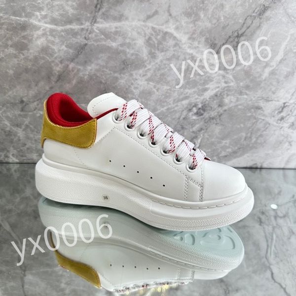 

2023 new luxurys designers sneaker casual shoe sole white black leather womens mens high-quality flat lace up trainers sneakers size 35-46