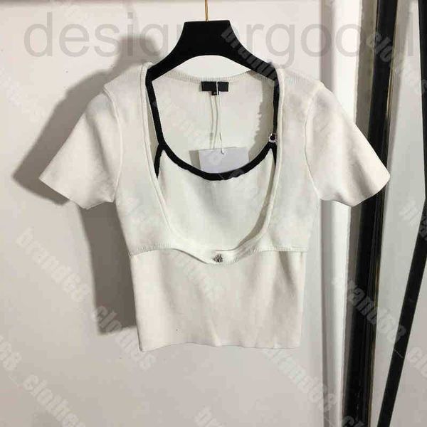

women's knits & tees designer brands wool knits tee cardigans shirt women shorts hoodie sweaters slim diamond embellished short sleeve, White