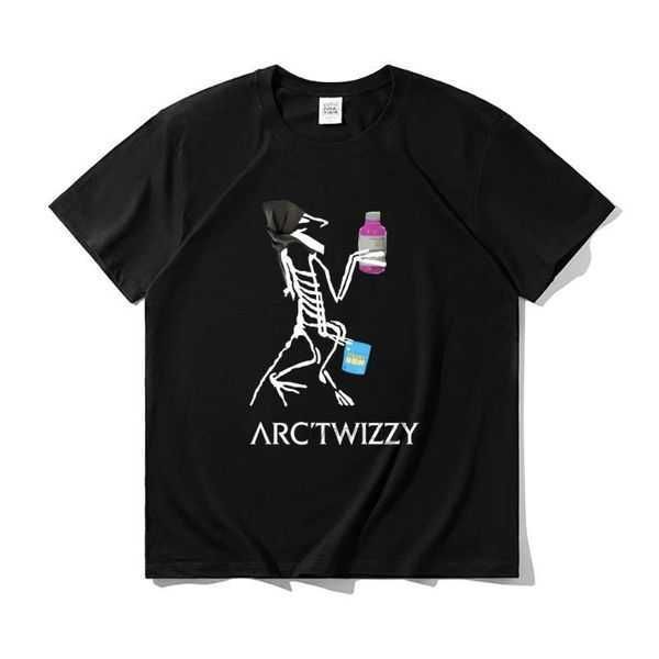 

arc twizzy graphic print short sleeve funny t shirt summer women fashion loose eu size 6 7d1e, White;black