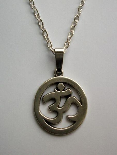 

vintage silver om sign symbol necklaces pendants choker long chain statement necklacespendants for women gift diy jewelry4325800