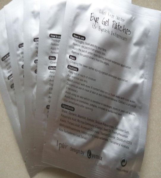 

lint silk eye patch eyelash lash extension tool supply tape eyelashtape eye gel pads silk 60 pairslot2716714