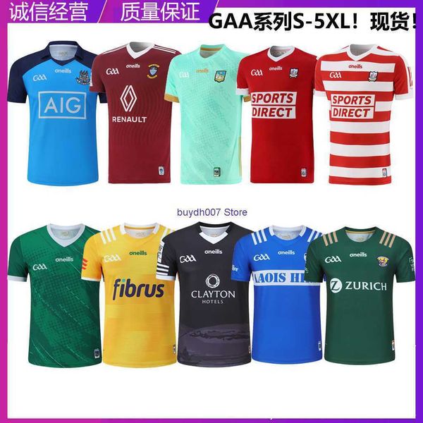 

k7al 2023 new men's t shirts rugby jersey berlin limerick cork westmis antrim short sleeve clothes, White;black
