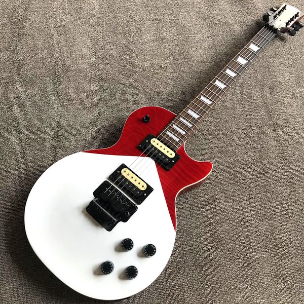 

custom shop, stendan match color double shake electric guitar, rosewood fingerboard, black hardware, ing