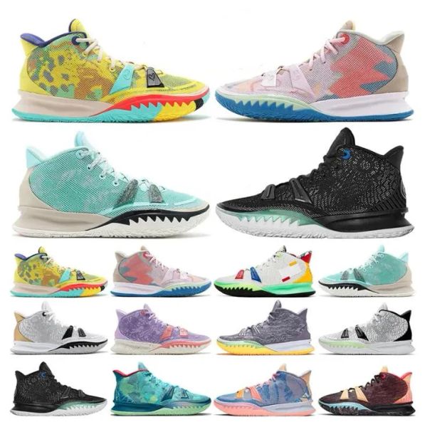 

new fashion new fashion kyrie 7 basketball shoes one world people chip copa grind 5 mens kyries 7s irving 5s sponge sandy creator hendrix ho, Black