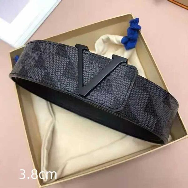 

designer belt fashion buckle genuine leather belt width 38mm highly quality with box designer men women mens belts, Black;brown