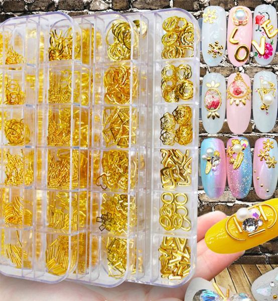 

fashion mixed gold silver gothic rivet studs metal gems nail art decoration diy1633724, Silver;gold