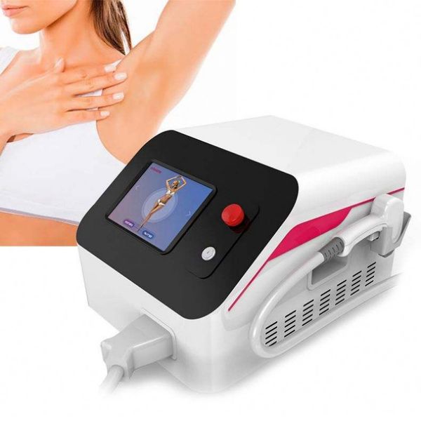 

multi wavelength 755nm 808nm 1064nm big power permanent ipl opt laser hair removal machine any hair color and skin type can use diode laser, Black