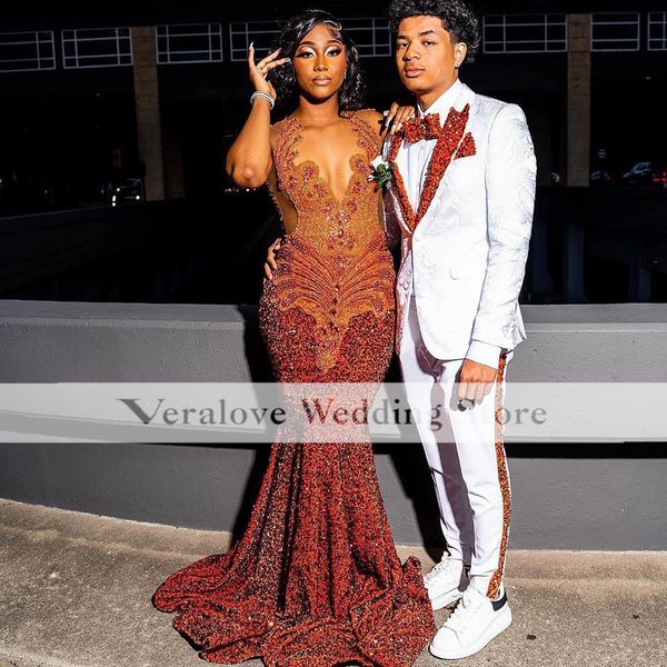 

luxury crystal beads 2k23 prom dress black girls sequins birthday party gown gala met evening dresses