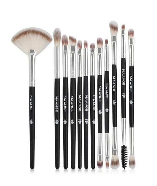 

makeup brushes maange 12pcs brush wooden handle eye shadow eyebrow eyelash soft women beauty tools natural cosmetics tool5897837