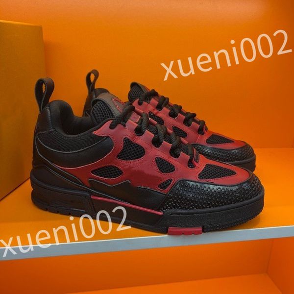

2023 new luxurys designer casual shoes men women sneakers technical fabric breathable shoes chunky rubber sole walking party shoes, Black