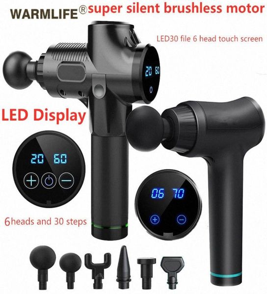 

led massage gun cordless rechargeable muscle stimulator deep tissue massager body relaxation slimming shaping pain relief hlqv4842947