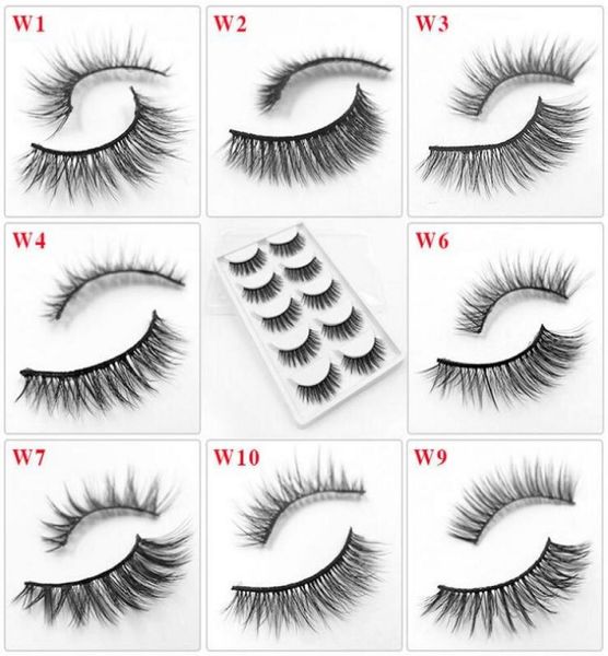 

5 pairs false eyelashes natural soft eye lashes makeup handmade thick fake false eyelashes make up beauty tools 29 styles5221724