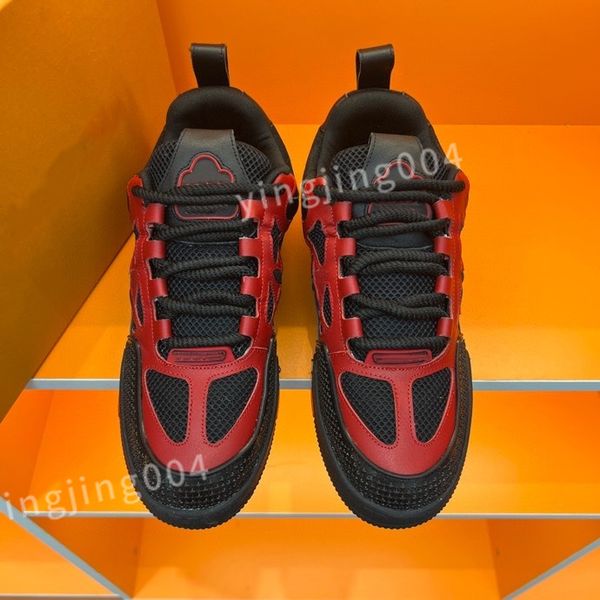 

luxurys men's trainers designer man's casual shoes quality men lace-up sneakers outdoor runing sport shoe fashion mens basketball, Black