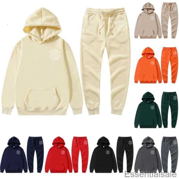

womens mens designer ee hoodies tracksuits eric emanuel sweatershirts streetwear pullover clothing loose hooded jumper oversized style dpge, Black