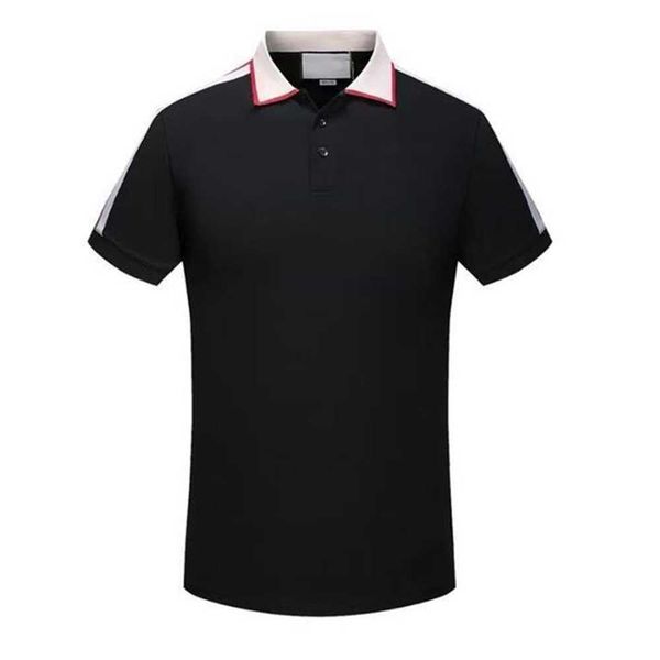 

mens designer shirt polo shirts men tshirt polos casual t snake bee letter print embroidery fashion tees high street man tee clothes trapsta, White;black